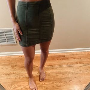 Free People Modern Femme Denim Mini Skirt.